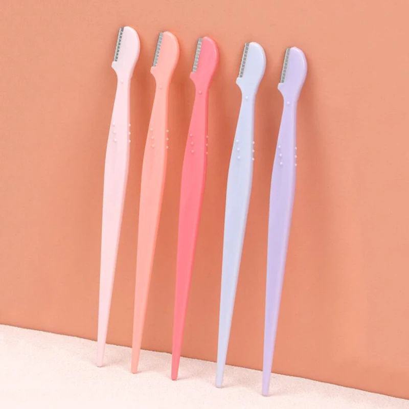 Karsyngirl 2/3/5 Stuks Rechte Handvat Ronde Kop Wenkbrauw Trimmer Beauty Tools Beginner Anti-kras Wenkbrauw trimmer goede 2026