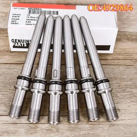 Alta calidad nuevo para 4929864 4903290 4088578 2872395 6 uds se adapta a tubos de conector de inyector diésel Dodge Cummins 5.9L 6.7L