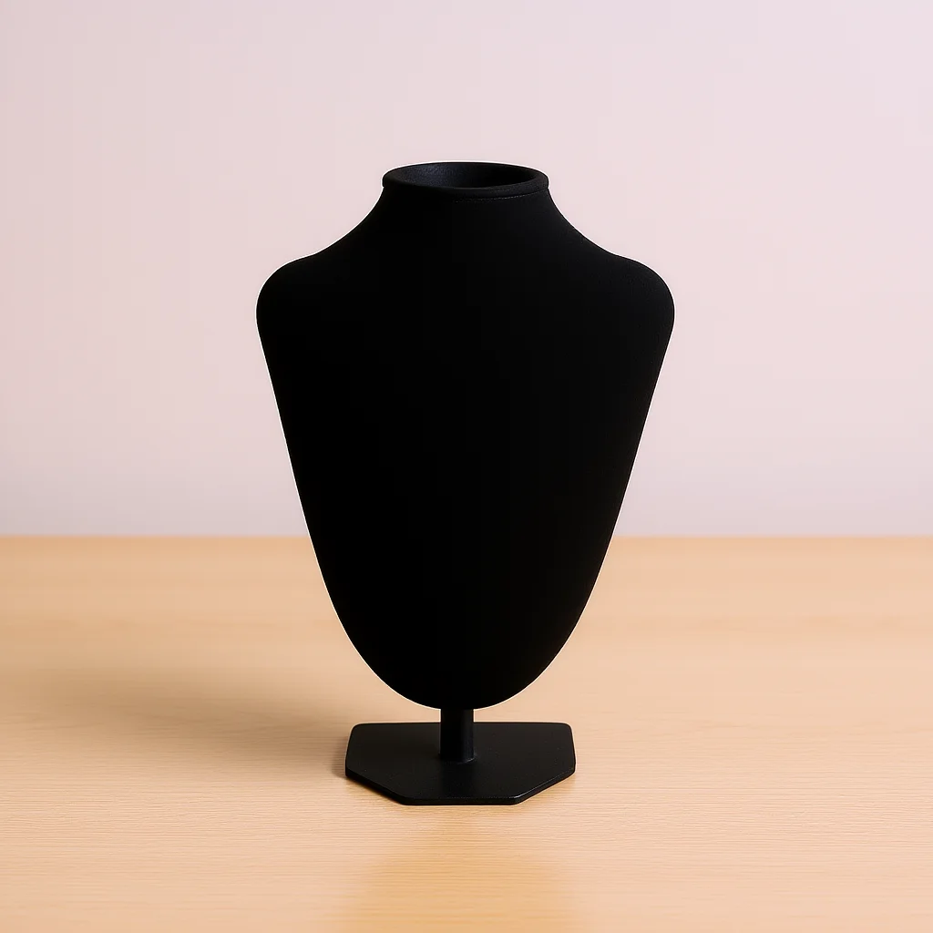 

Jewelry Bust Rack Necklace Holder Luxury Look Durable Materials Eye-Catching Customer Jewelry Bust Stand