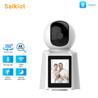 Saikiot V380 Pro 2MP 1080P Wireless Baby Monitor Camera with 3 Inch Screen Auto Tracking 360 WIFI Video Calling Baby PTZ Camera