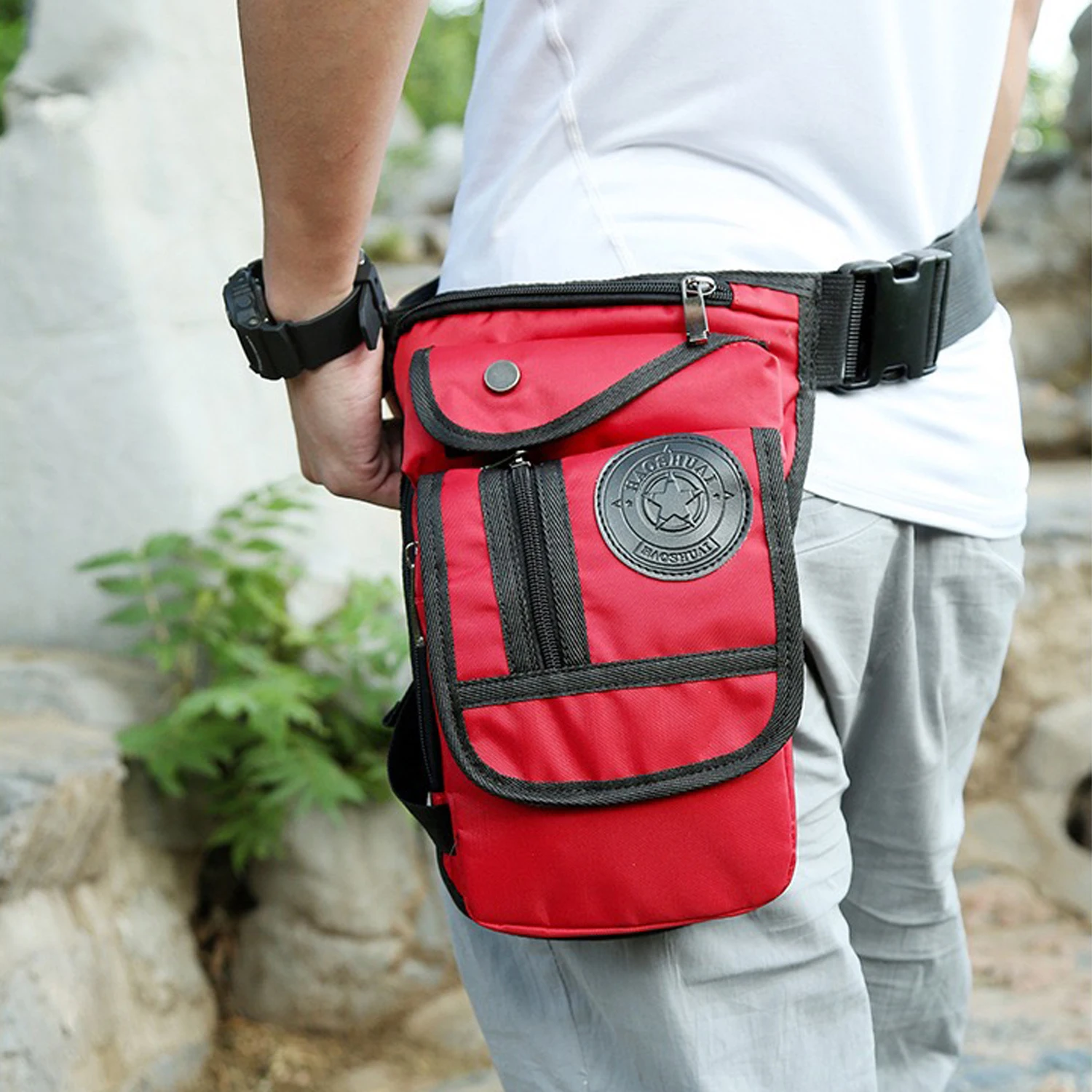 nylon-drop-leg-bag-for-men-and-women-casual-waist-bag-tactical-military-motorcycle-cycling-travel-outdoor-versatile-sports-waist-bag