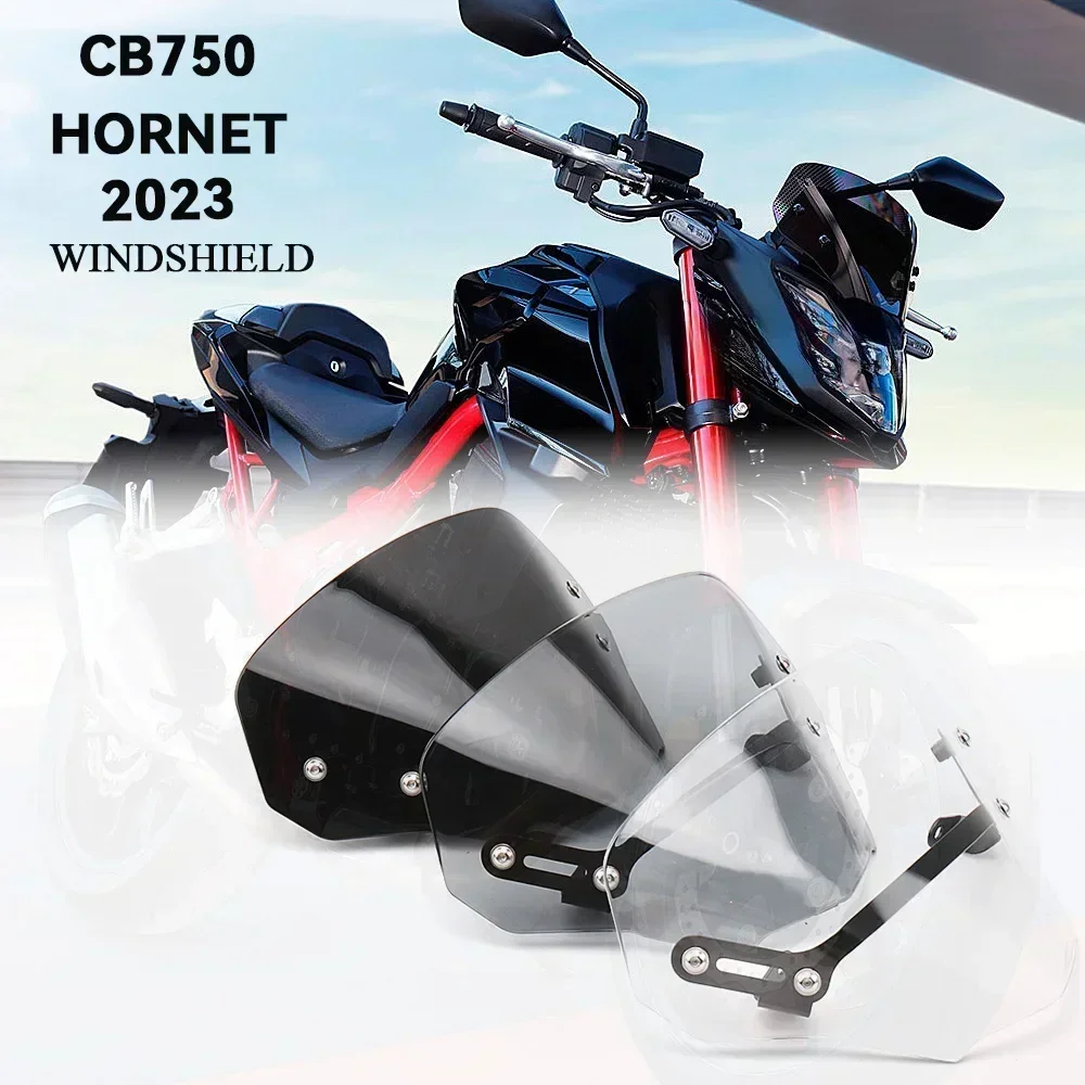 

2023 For Honda CB 750 HORNET cb750 CB750 Hornet Windscreen Windshield Shield Screen with Bracket Motorcycle Accessories 3 colors