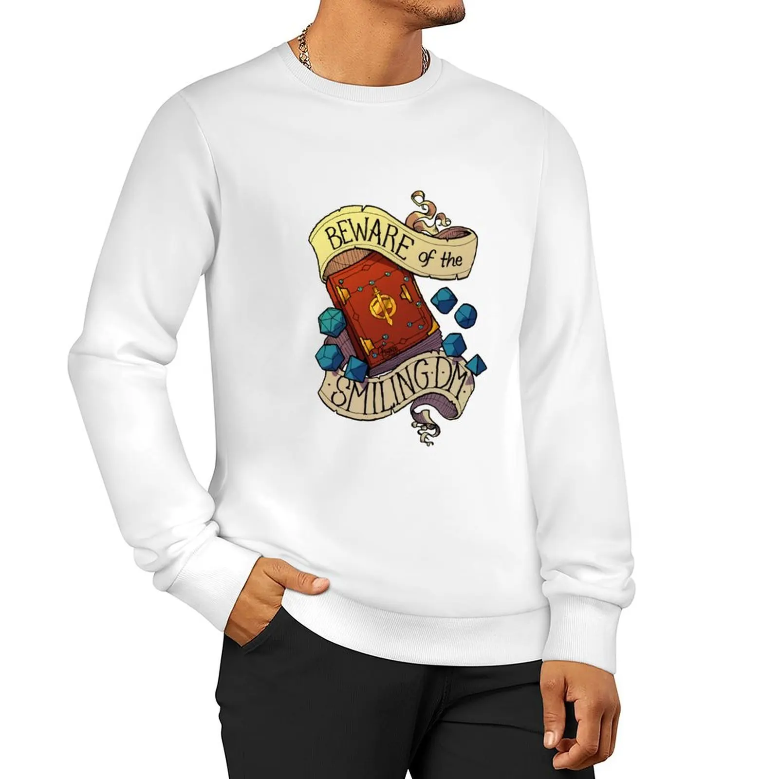 

Beware of the Smiling Dungeon Master Sweatshirt mens designer clothes men clothing winter man sweatshirt