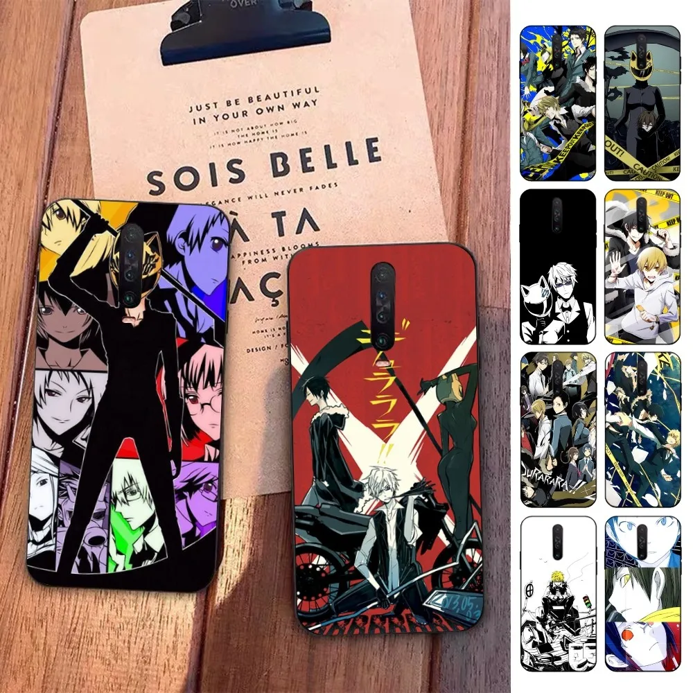 

Anime DuRaRaRa Phone Case For Redmi 5 6 7 8 9 10 plus pro 6 7 8 9 A GO K20 K30 K40 pro plus F3 Fundas