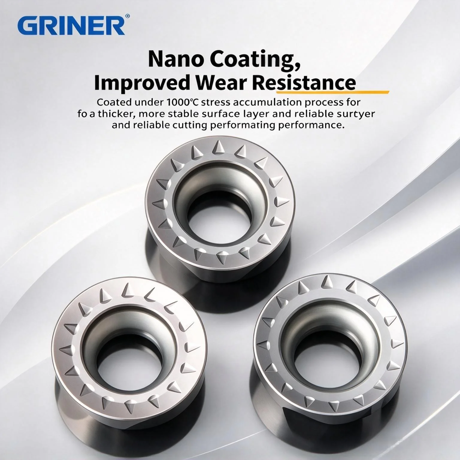 RPMT Round Carbide Milling Inserts RPMT08T2/RPMT10T3/RPMT1204 Nano Coated High Speed CNC Milling Blades For Steel Machining