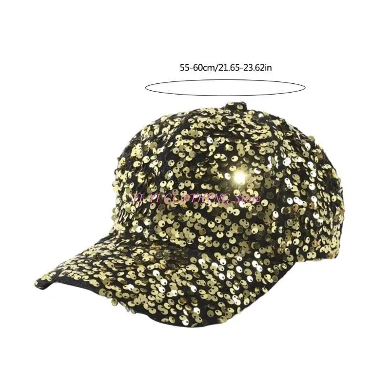 N5KF Farngling Rhinestones Hat Baseball Hat Women Sun Hat Hat Frasnable Outdoor Hat