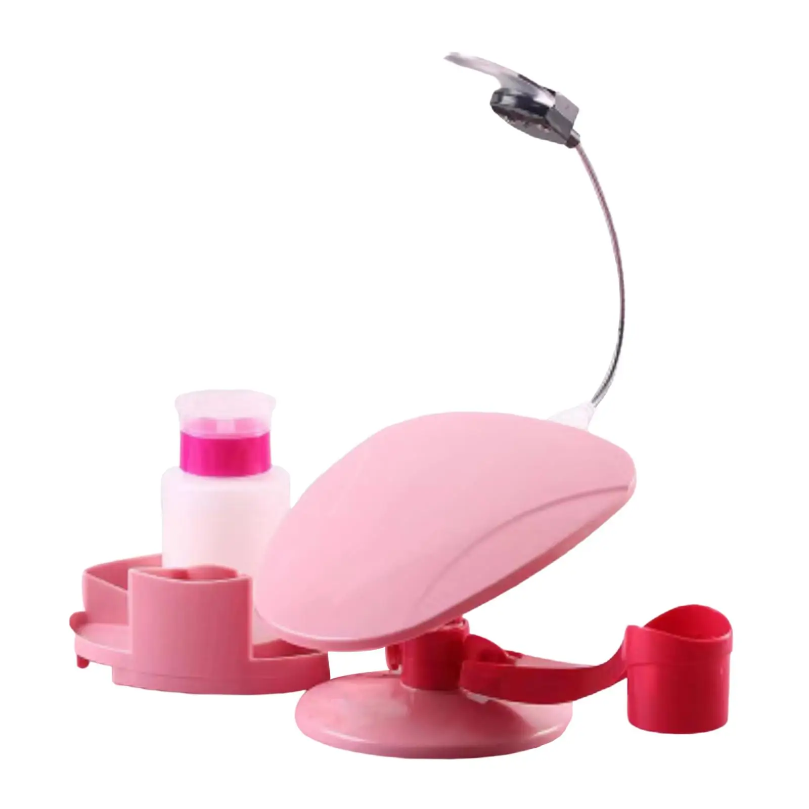 Soporte para esmalte de uñas con reposabrazos, soporte para accesorios, herramienta de maquillaje, reposamanos ajustable Universal para accesorios de manicura de salón