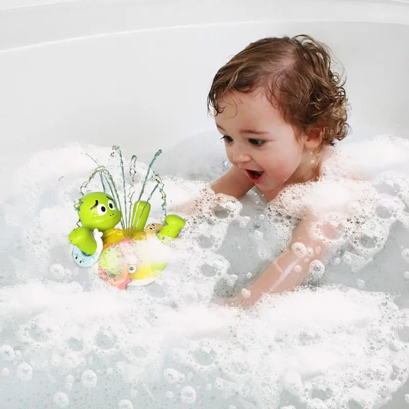 Bathtub Turtles For Kids Electric Rotating Turtle Spraying Water Toys Swimming Bathtub Pool Toy Cute Swimming Turtle Toys With 5