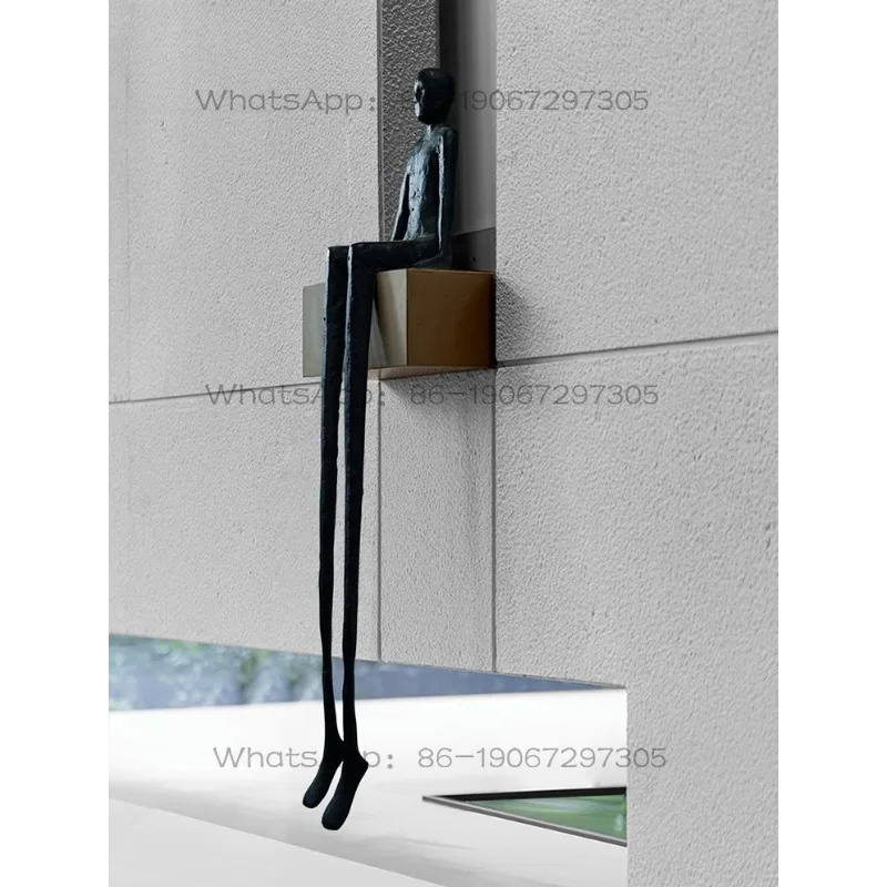 Obstinate Modern Abstract Iron Art Sculpture Art Model Room Sitting Metal Iron Art