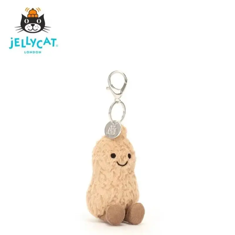 【IN VOORRAAD】Originele JELLYCAT UK Fun Peanut Leuke Knuffel Super Zachte Schoonheid Kleine Pinda Sleutelhanger Pop Verjaardag Kerstcadeau