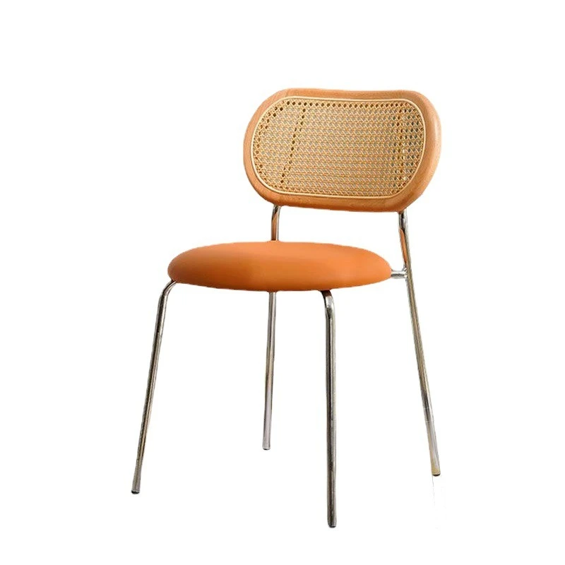 

Home dining chair Nordic light luxury Internet celebrities ins creative simple solid wood backrest stool