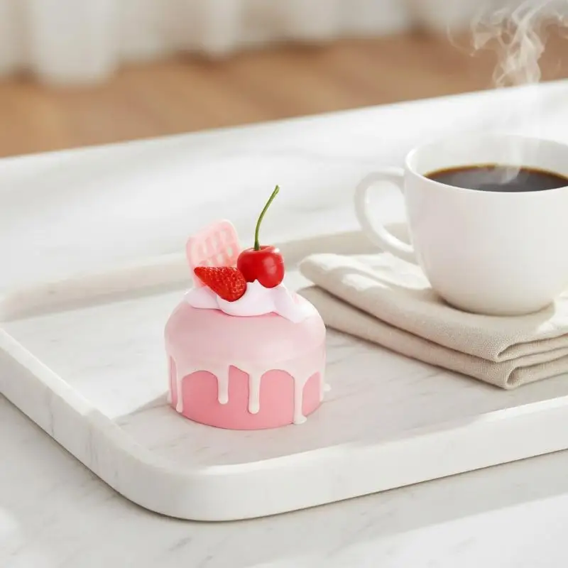 1pcs Fake Cake Soft Simulation Food Props For Cabinet And Wedding Decoration