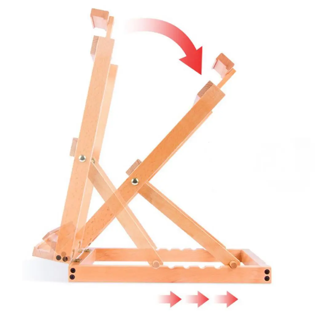 Wood Table Top Easel Adjustable Portable Art Easel for Painting and Drawing or Pictures Posters Display