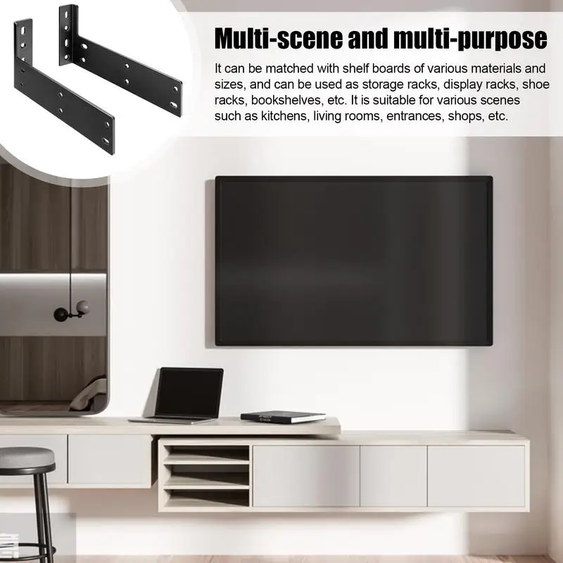 L Shelf Brackets Floating Wall Shelf Bracket Right Angle Design Support Tool For Kitchen Living Room Porch And Shop