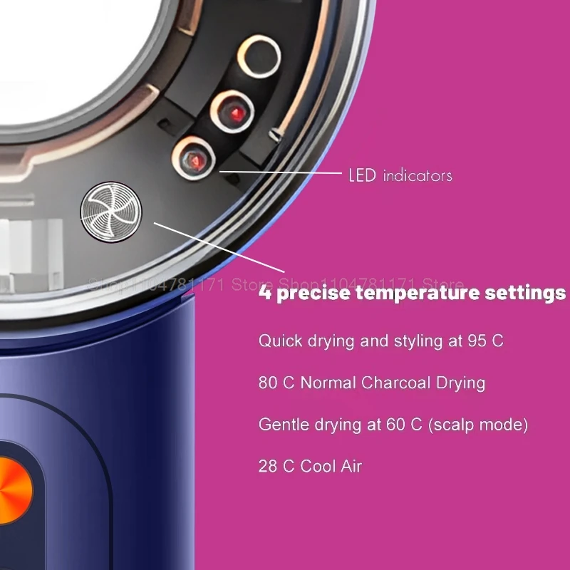 مجفف شعر احترافي بدون أوراق 220 فولت أيون سالب سريع الجفاف منزلي قوي ثابت مرفق متحرك أنيون مجفف شعر كهربائي