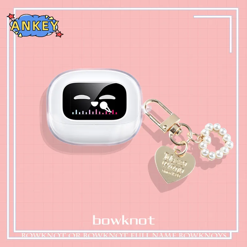 

Чехол для Ugreen EchoBuds Magic Case, прозрачные чехлы, зеленый кулон в виде динозавра, Bluetooth наушники, портативные наушники