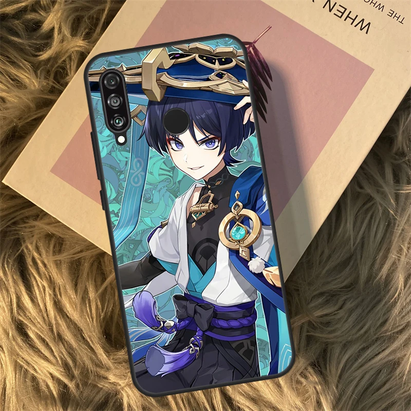 Funda Genshin Impact Wanderer para Huawei P30 P20 P50 Pro P40 Lite P Smart 2021 Nova 5T para Honor X8 X9a 50 70