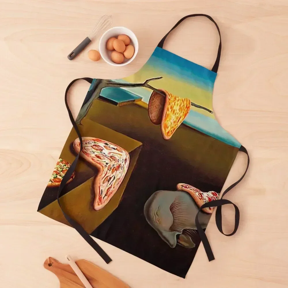 

Persistence of Pizza - Salvador Dali Apron Woman Work Chef Uniform Christmas gift cookings for women Apron