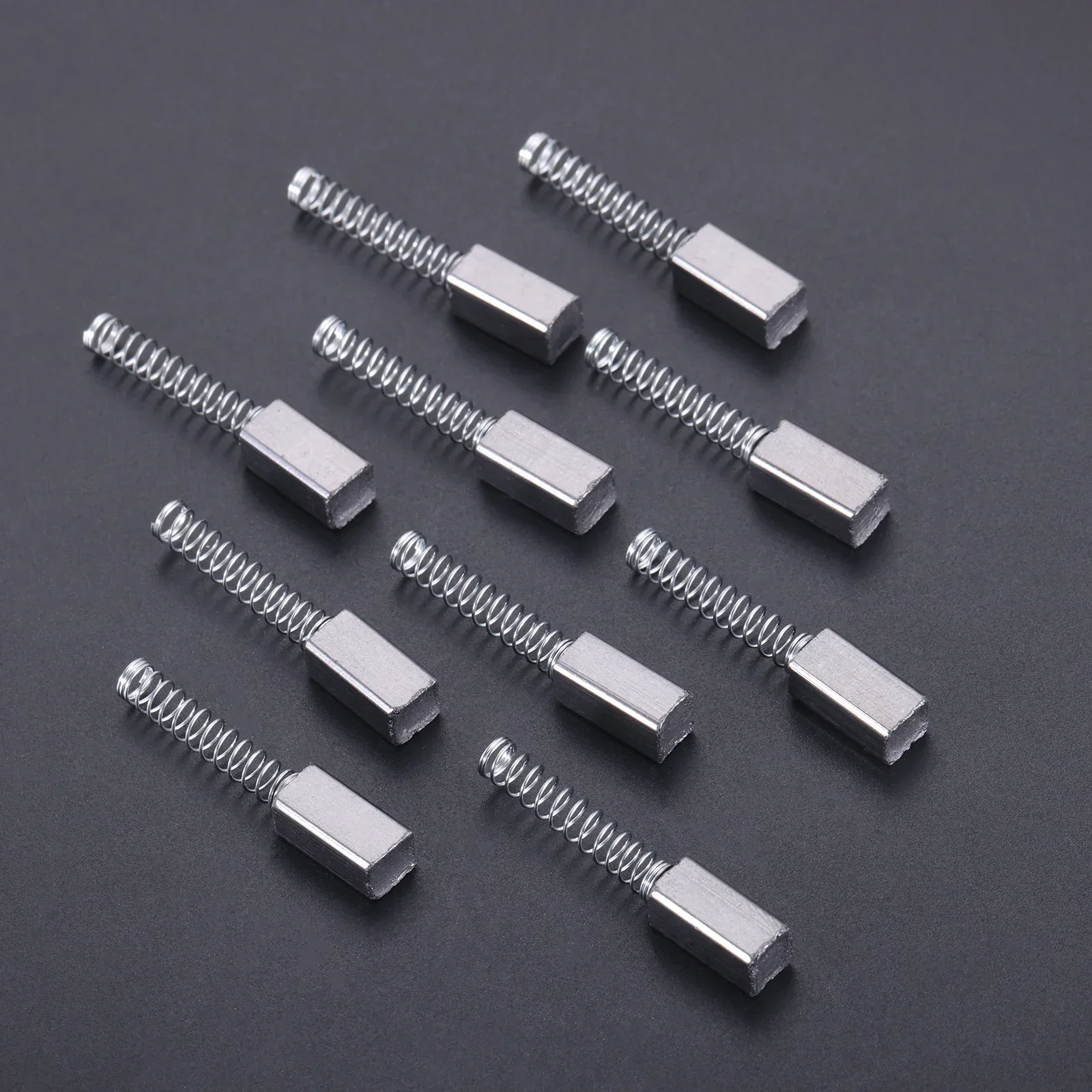 10pcs Replacement Spring and Wires Carbon Brushes Motor 250W Fit for Singer New Home Elna Kenmore Home Sewing Machine 5.5*6*12mm