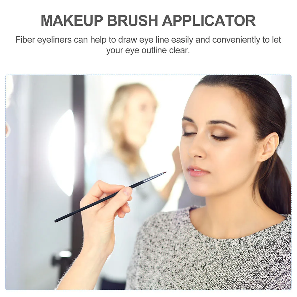 

5 Pcs Eyeliner Pen Brush Lip Mask Makeup Tools Lipstick Applicator Black