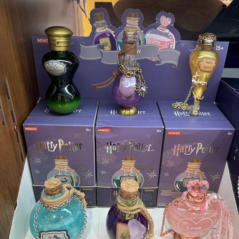 Miniso oficial de Harry Potter serie de pociones mágicas caja ciega caja misteriosa juguete sorpresa figura de exhibición decoración de escritorio para el hogar regalo de seguidor
