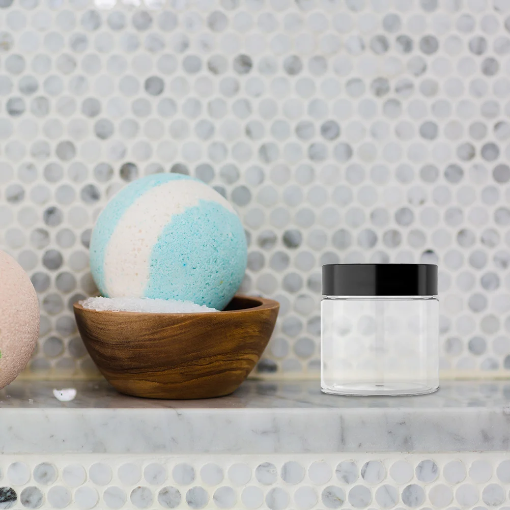 

2Pcs Lightweight Travel Cream Bottles 50Ml Plastic Leakproof Refillable Containers Portable Lotion Eye Cream Jars