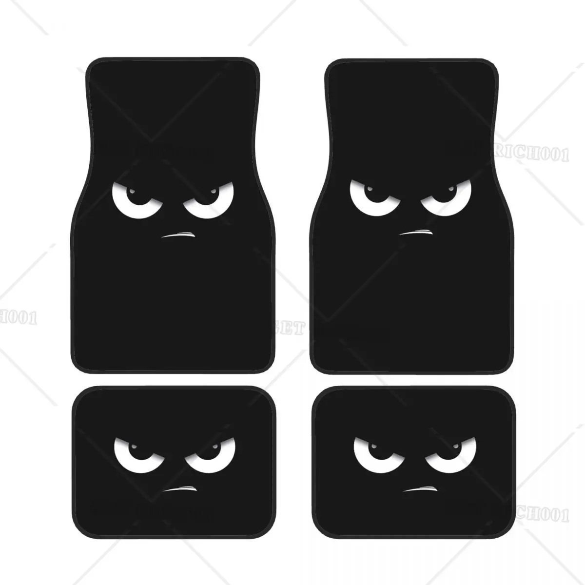

Alfombrillas Coche Con Cara Divertida Dibujos Animados, Accesorios Para Coche 4 Piezas, Alfombrillas Cojín Antislizantes Aj