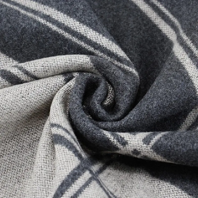 남성 패션 스카프 가을 겨울 격자 무늬 다목적 Neckerchief 따뜻한 격자 상업용 성인 비즈니스 스카프