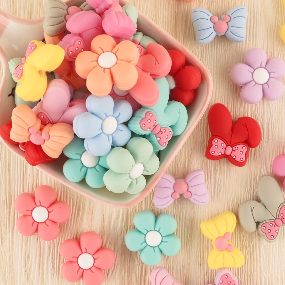 5 قطعة الزهور الصغيرة الكعك سيليكون الخرز لصنع المجوهرات DIY بها بنفسك مجوهرات قلادة سوار المفاتيح الملحقات #1