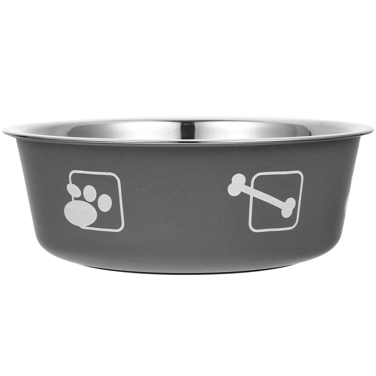

Stainless Steel Bowl Water Dish for Dogs Kitten Pet Feeder Slow Food Bowls Anti Skid Non Tip Easy Contemporary Design Gift