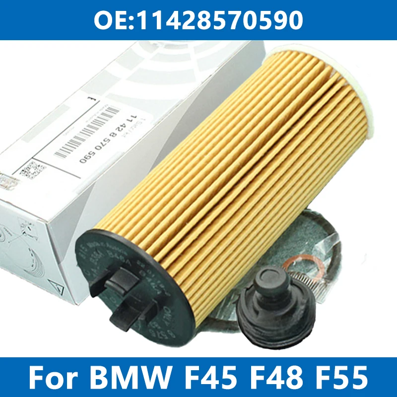 Car Oil Filter Kit 11428570590 For BMW F39 F45 F46 F48 U06 U11 216i 218d 220 X1 X2 20d i 25d Mini Cooper CLUBMAN F54~F60 Engine