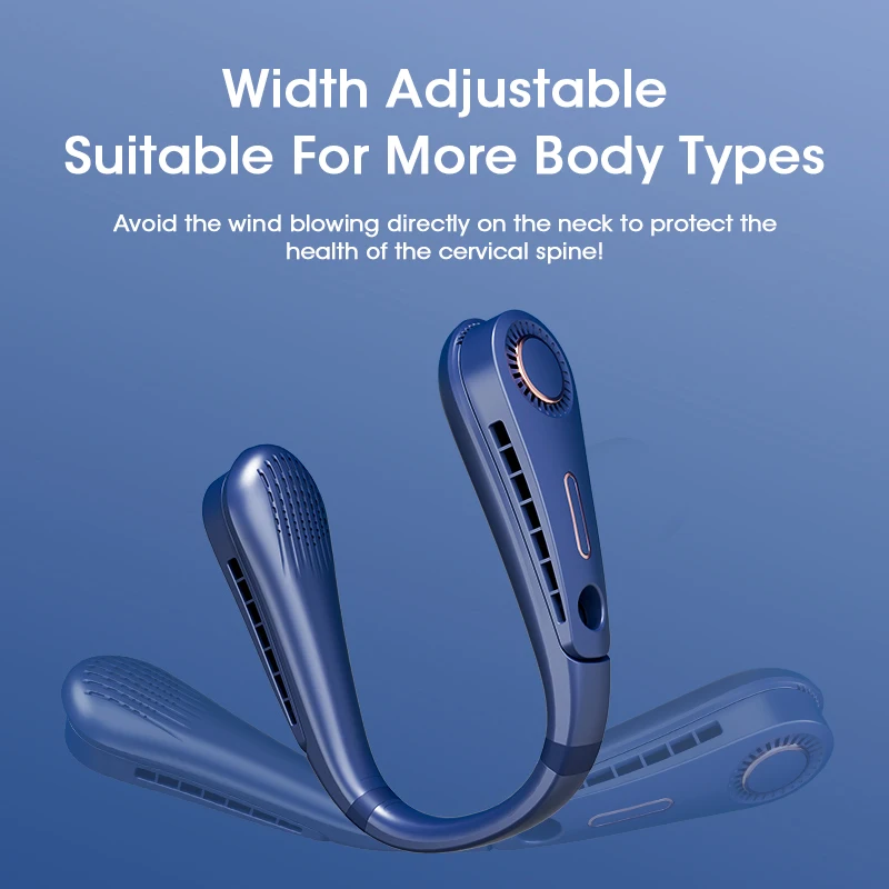 แบบพกพาพัดลม USB ชาร์จ Bladeless พัดลม MIini ไฟฟ้าเงียบสายคล้องคอสวมใส่ Cooling สำหรับกีฬากลางแจ้ง