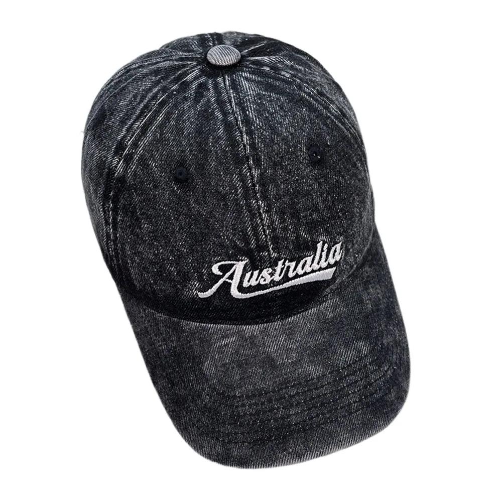 

Hip Hop Style Letter Embroidery Women Men Caps Breathable Adjustable Baseball Cap Long Brimmed Sun Hat Outdoor Activities