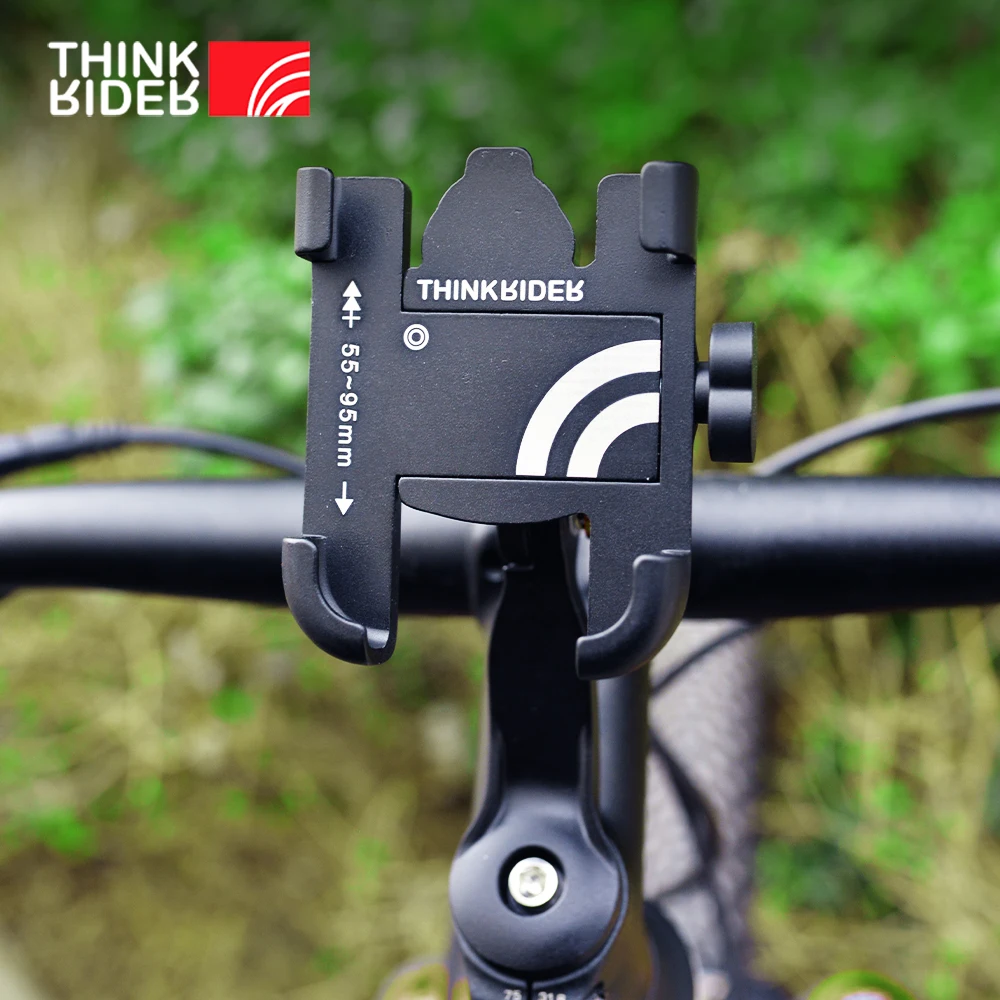 ThinkRider MTB Phone Mount Stand Bicycle Holder 270° Rotatable Aluminum Adjustable Bike Phone Holder