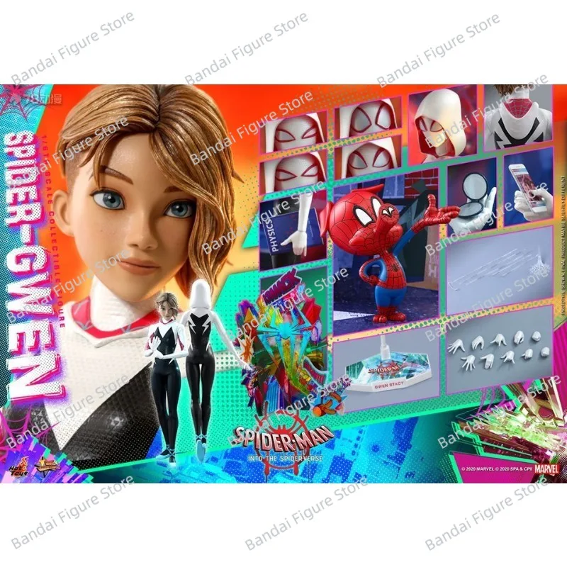 

HOTTOYS HT MMS576 1/6 Movable Gwen Action Figure Spider-Man：Into the Spider-Verse Anime Super Girl 12" Full Set Soldier Model
