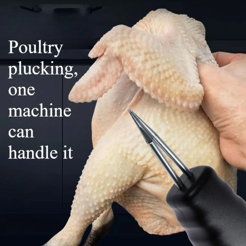 1–4 Stück geflügelte elektrische Federzupfer-Schnellzupfermaschine, tragbare Federentfernung für Huhn, Ente, Gans, Truthahn-Werkzeuge – Detail 1