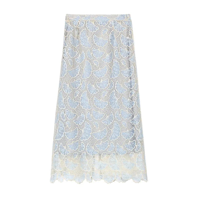 

New Chinese style fashionable elegant socialite high-end temperament embroidered design skirt