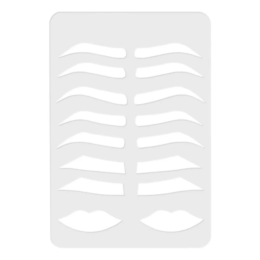 Sturdy Acrylic Eyebrow Drawing Mold Suitable for Needles Kits Machines Brow Stencil Template Eyebrow Shaping Practice Tool
