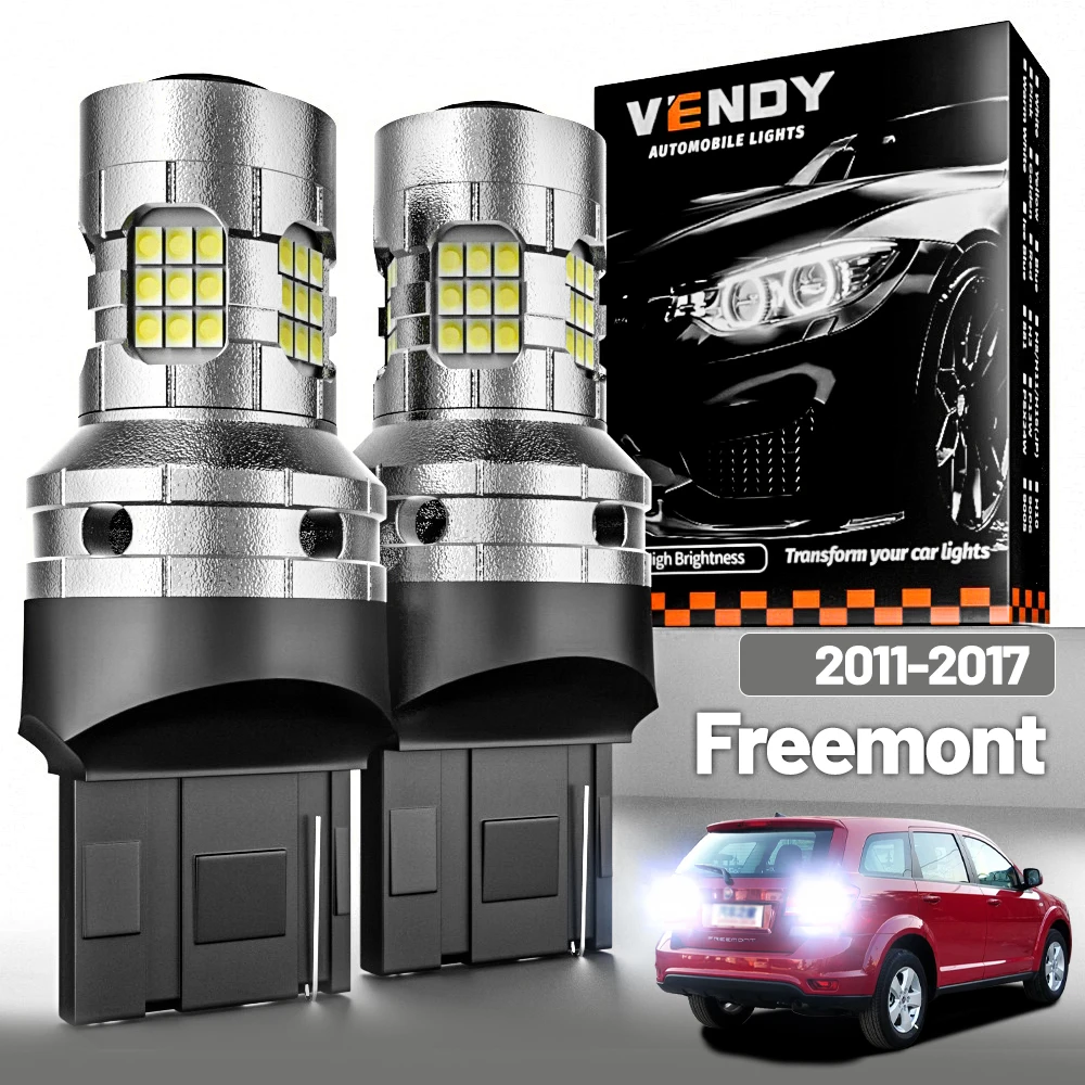 2 stücke LED Reverse Licht Für Fiat Freemont 2011-2017 Backup Lampe 2012 2013 2014 2015 2016 Canbus zubehör