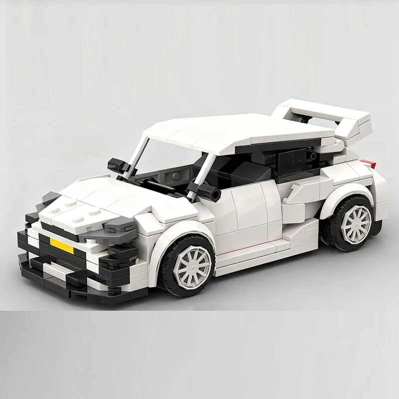 City Car Model MOC Building Bricks GR Yaris High Performance Car Modular Technology Children Holiday Gifts Assemble Toys Suit