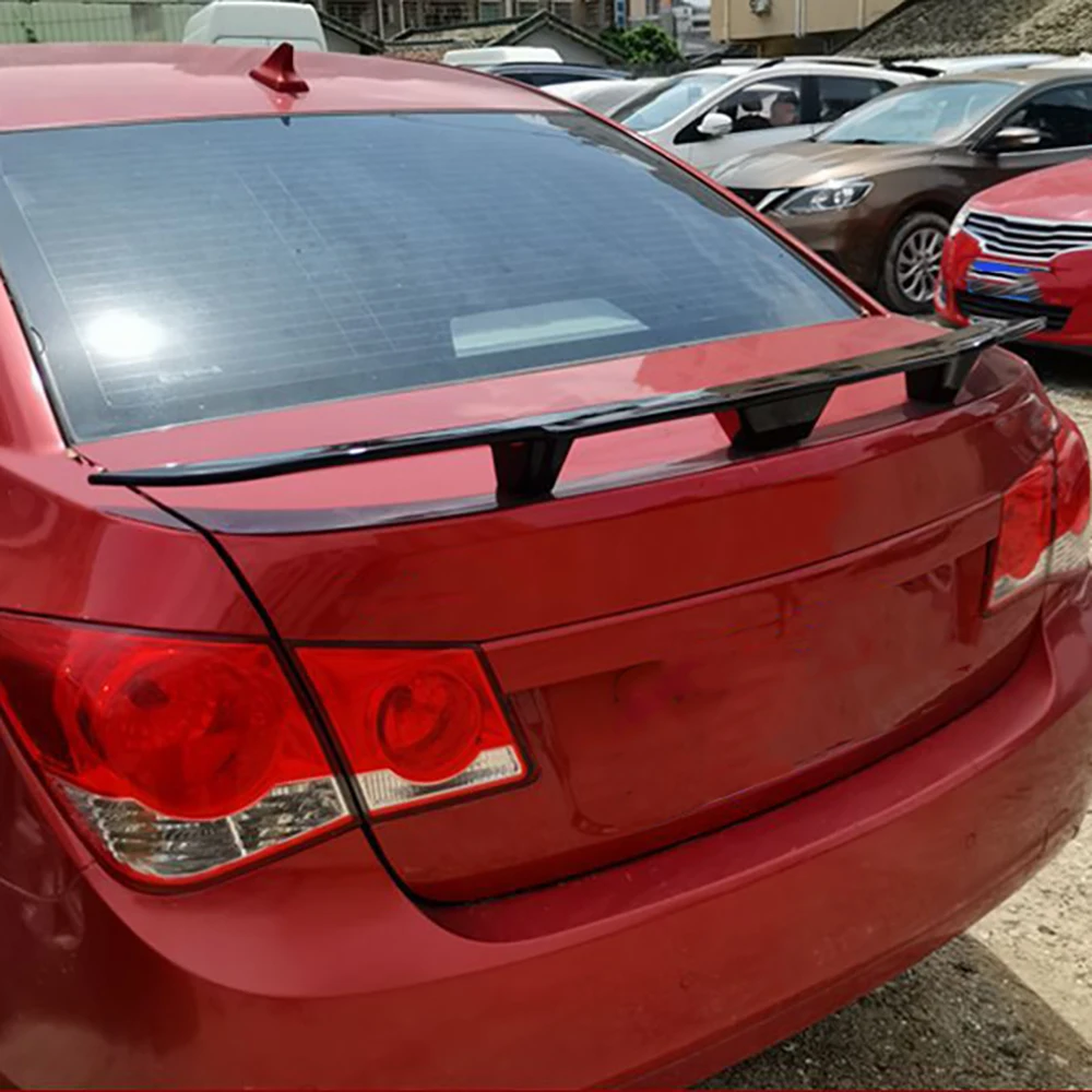 Universal Automobile Tail Wing Non Perforated GT Tail SJ Model Carbon Fiber Fixed Wing Spoiler Low Lying Tail Cars Accessories
