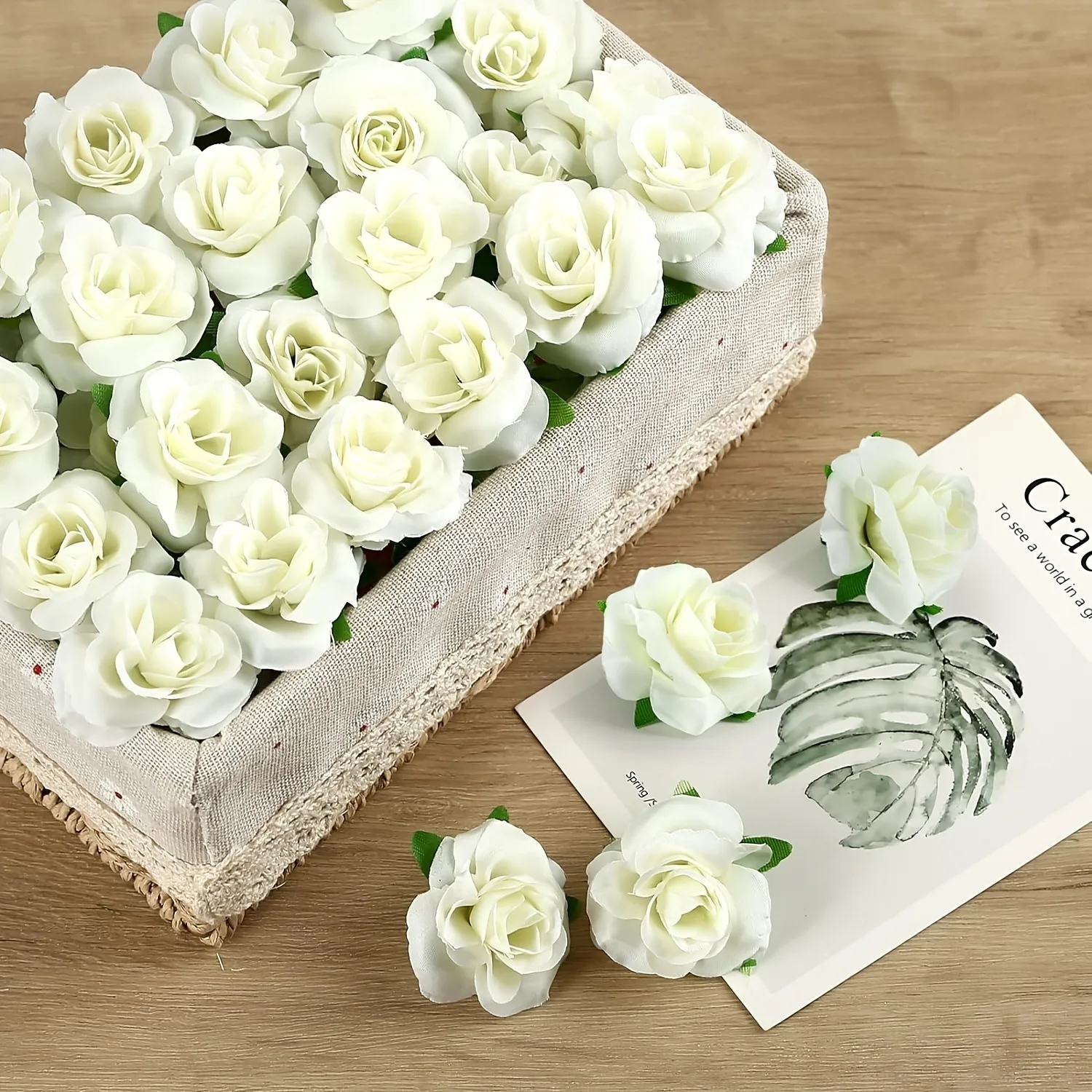 

10/20Pcs White Artificial Flowers 4CM Fake Flowers Ornaments Christmas Wedding Decoration for Home Decor DIY Gift Accessories