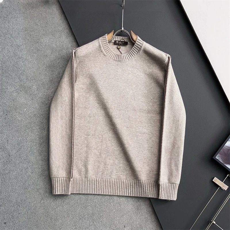 

Faionable Knitted Wool Sweater round Ne Pullover Casual Comfortable Men's Base irt Autumn Winter New Arrival Soft Pure ...