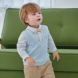 Dave Bella Children's Suit 2024 New Spring Boy’s Two-Piece Comfortable Casual Fashion Party Gentleman Academic-Style DB1248299