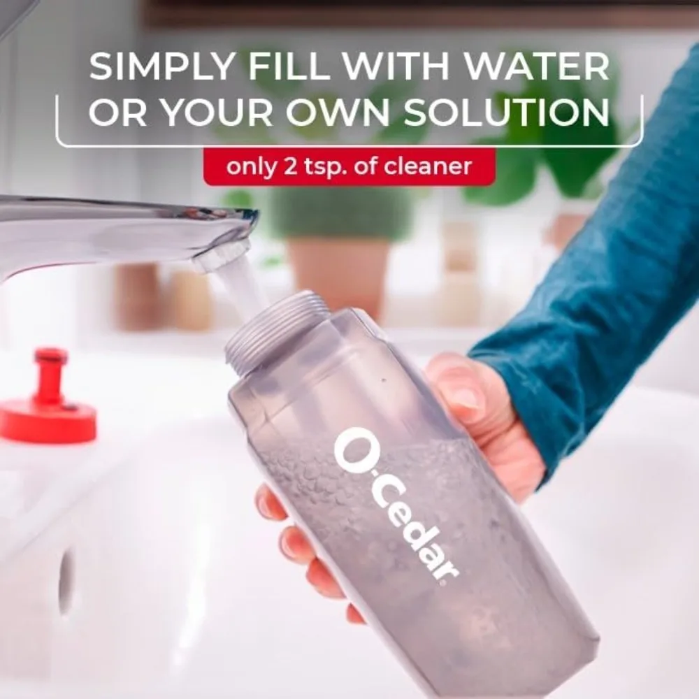 마이크로화이버 스프레이 대걸레, 99% 박테리아 제거, 물만으로 깊은 청소, 추가 리필 포함