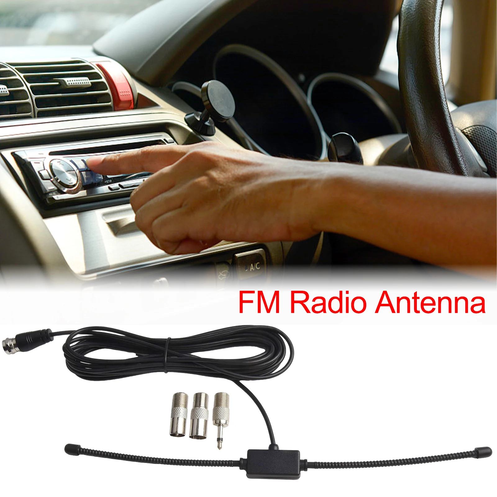 Car Interior Parts FM Antenna 1pc 75 Ohm FM For Yamaha Home Stereo Receiver Indoor Music System Radio FM Antenna Receiver Tuner