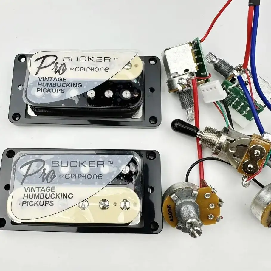 

1 комплект стандартных гитарных звукоснимателей LP ProBucker Alnico Humbucker с профессиональным комплектом проводов для электрогитар EPI