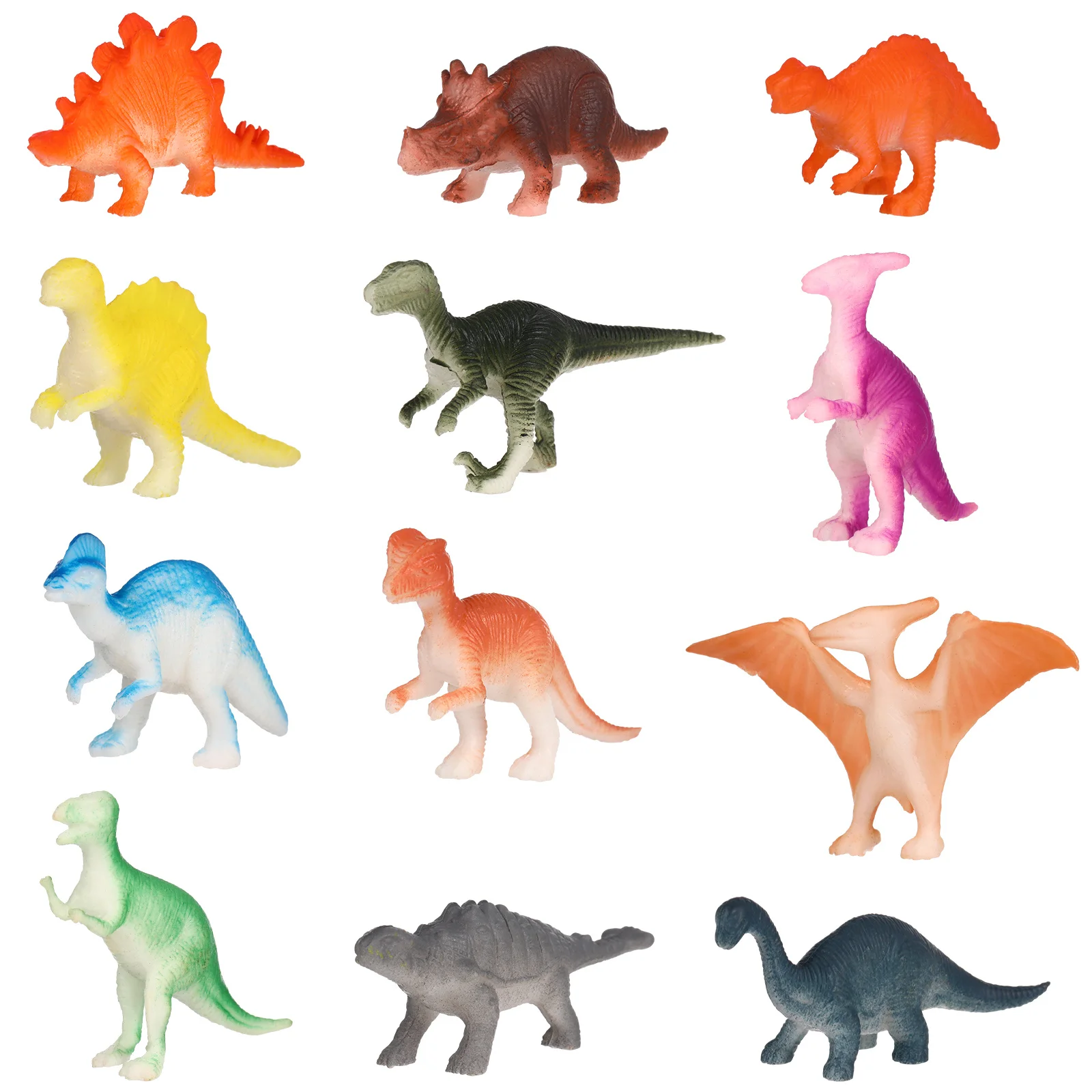 12개 공룡 세트 사실적인 피규어 어린이 교육용 동물 컬렉션 장식 파티 기념품 공룡 피규어