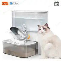 Dispensador de Agua Inteligente 3L con Temporizador para Gatos y Perros Pequeños, Fuente Automática para Mascotas, Separación de Agua Lluvia y Agua Dulce, Sin Filtro, Sin Aplicación