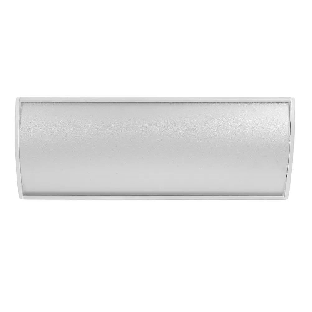 Curved Aluminum Name Plate Holder Single Sided Blank Office Door Sign Wall Mount for Business School Hospital Use